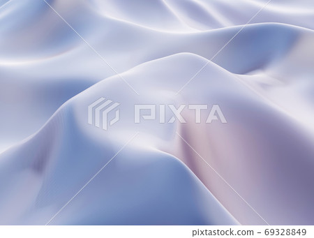 a gray satin fabric folds background, 3d render 69328849