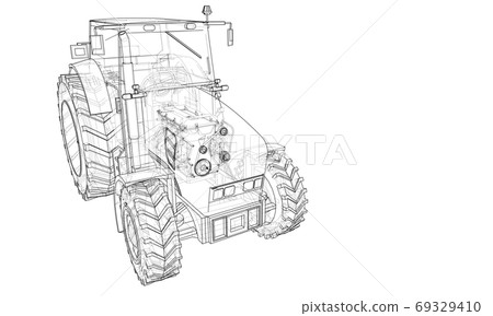 Farm Tractor Concept 69329410