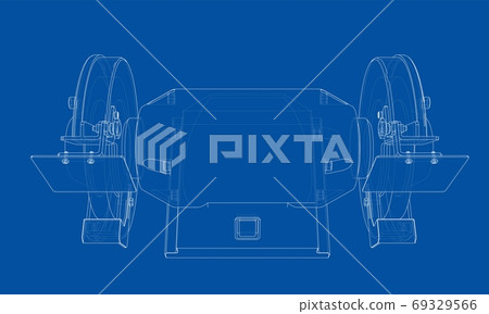 Outline electric grindstone 69329566
