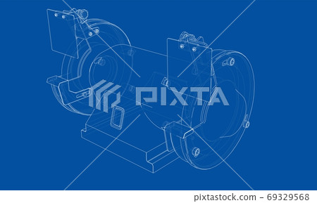 Outline electric grindstone 69329568