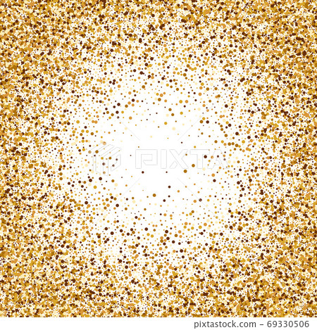 Gold glitter texture isolated on white background. Golden design dots background. 69330506