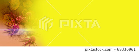 Digital 3d illustration of cancer cells in human body 69330961