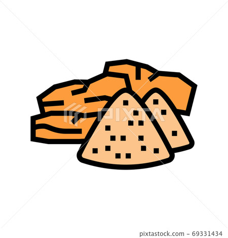 sandalwood aromatherapy color icon vector isolated illustration 69331434