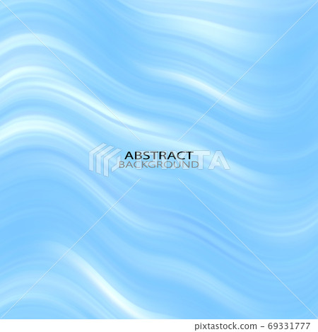 Blue Nature Background With Line, Vector... - Stock Illustration ...