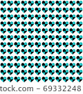 Blue heart pattern.Little hearts wallpaper 69332248