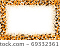 colorful dots of picture frame with copy space. The frame is made of several points combined 69332361