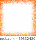 colorful dots of picture frame with copy space.The frame is made of several points combined 69332420