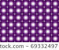 Polka dot grid graphics.Circular grid pattern.abstract background 69332497