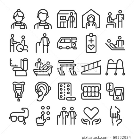 護理福利圖標集 護理福利圖標集 69332924