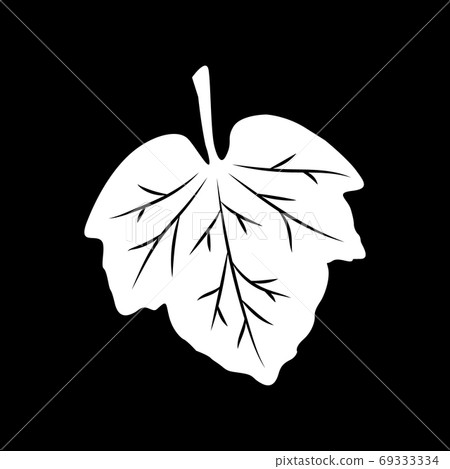 Leaf sign. Isolated icon on black background. Vector illustration. Great for use as an additional design, logos, labels, stickers, banners, cards, prints, textiles, and more creatives ideas. Leaf sign. Isolated icon on black background. Vector illustration. Great for use as an additional design, logos, labels, stickers, banners, cards, prints, textiles, and more creatives ideas. 69333334