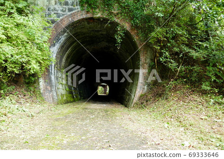 Kotohira tunnel on the old Ashio line Kotohira tunnel on the old Ashio line 69333646