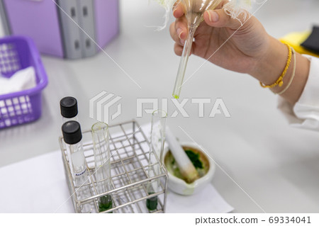 Study of Chromatography is used to separate components of a plant. Study of Chromatography is used to separate components of a plant. 69334041