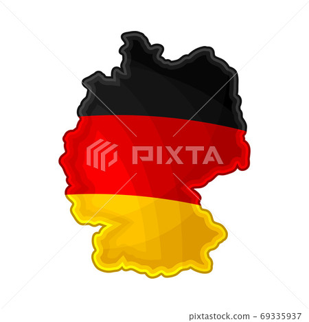 German Country Border or Map with National Colors Vector Illustration German Country Border or Map with National Colors Vector Illustration 69335937