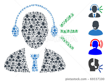 Audio Operator Sound Recursion Composition of... - Stock Illustration ...