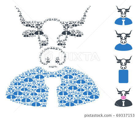 Bull Chief Fractal Composition of Self Items 69337153