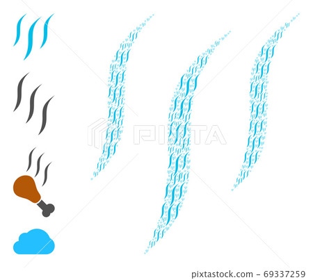 Smell Fractal Collage of Self Icons - Stock Illustration [69337259] - PIXTA