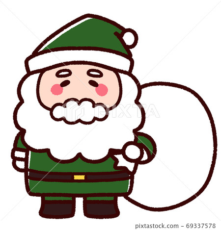 Green santa claus - Stock Illustration [69337578] - PIXTA