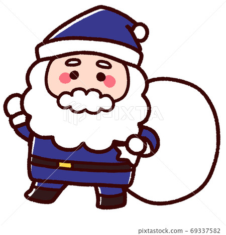 Blue santa claus - Stock Illustration [69337582] - PIXTA