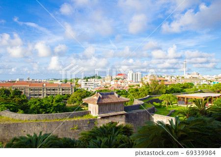 Cityscape of Naha, Okinawa Prefecture as seen from Shuri Castle 69339984