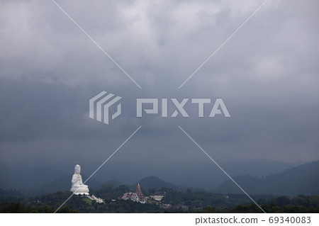 Kannon statue of Wat Huay Pla Kang, Chiang Rai Province, Thailand 69340083