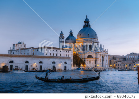 Basilica Santa Maria della Salute in sunset time, Venice, Italy Basilica Santa Maria della Salute in sunset time, Venice, Italy 69340172