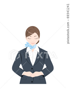 指導，道歉，問候，西裝，女性 69341241