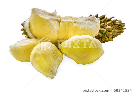 Durian , King of Fruits isolated on white background 69341824