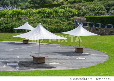 A gazebo is a pavilion structure, sometimes octagonal or turret-shaped, often built in a park, garden or spacious public area 69343530