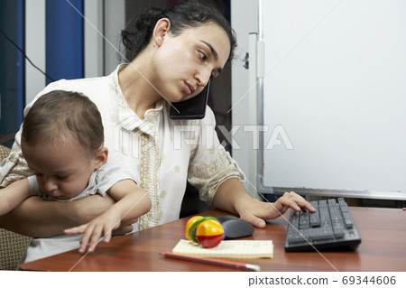 Working from home Working from home 69344606
