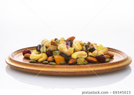 Plate, nutrition, mixed nuts, プレート, 栄栄栄栄栄, ミックスナッツ, Plate, mixed nuts, 69345015