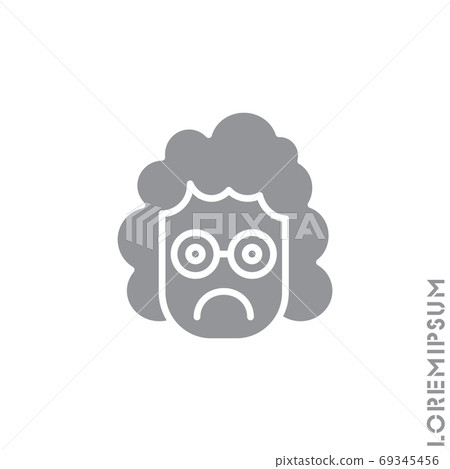 Sad girl, woman icon vector, emoticon symbol. Modern symbol for web and mobile apps. Very Sad Emoticon Icon Vector Illustration. Style. gray on white background Sad girl, woman icon vector, emoticon symbol. Modern symbol for web and mobile apps. Very Sad Emoticon Icon Vector Illustration. Style. gray on white background 69345456