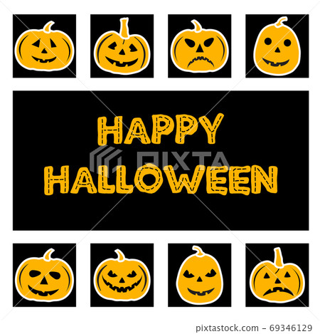 Vector Halloween pumpkin Jack O'Lantern Festive Vector Halloween pumpkin Jack O'Lantern Festive 69346129