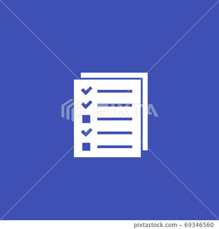 test or survey vector icon 69346560