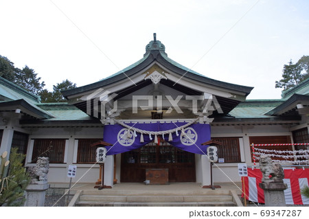Hachiman Shrine, which used to be a Shinmei shrine in the past (Haiden, Narumi Hachiman Shrine, Hachiman Shrine, Midori-ku, Nagoya City, Aichi Prefecture) 69347287