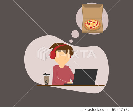working from home and want to order food delivery working from home and want to order food delivery 69347522