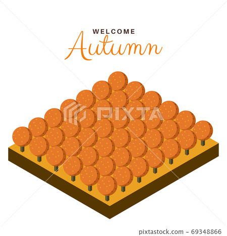 welcome autumn or fall illustration concept... - Stock Illustration ...