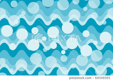 波浪圖案背景矩形氣泡 69349305