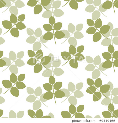 Leaf seamless pattern watermark 69349466