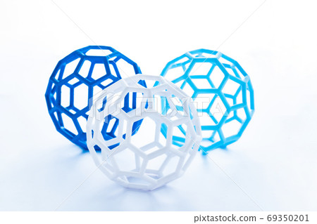 Carbon fullerene graphene honeycomb structure 69350201