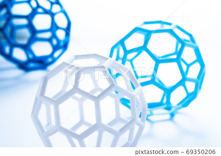 Carbon fullerene graphene honeycomb structure Carbon fullerene graphene honeycomb structure 69350206