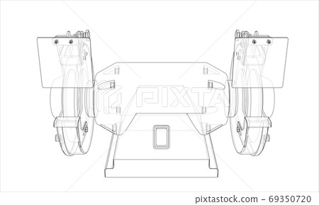 Outline electric grindstone 69350720