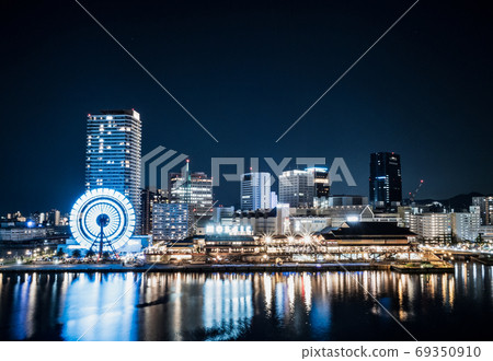 Kobe Harborland night view Kobe Harborland night view 69350910