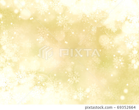 黃金與雪和水晶閃閃發光的背景圖 69352664