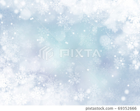 雪和水晶閃閃發光和落銀的背景插圖 69352666