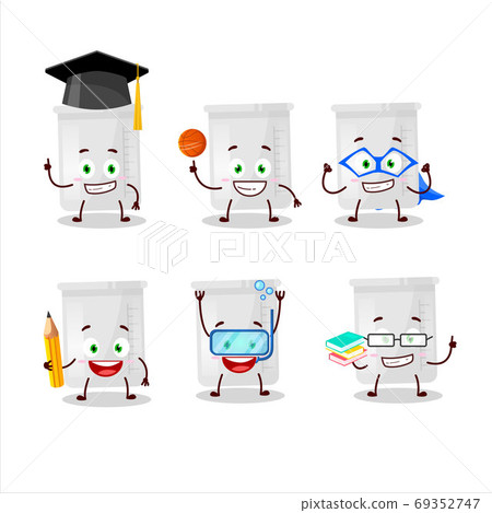 School student of science bottle cartoon character with various expressions School student of science bottle cartoon character with various expressions 69352747