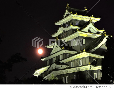 月亮和岡山城 月亮和岡山城 69355609