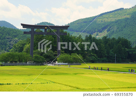 日本和歌山縣田邊市熊野本宮大社神社大齋原 69355870