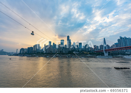 View of Chongqing city at sunset View of Chongqing city at sunset 69356371
