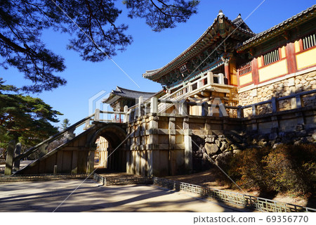 View of Bulguksa Temple in Gyeongju View of Bulguksa Temple in Gyeongju 69356770