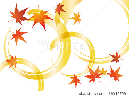Autumn leaves and ripples Japanese style autumn background Autumn leaves and ripples Japanese style autumn background 69356799